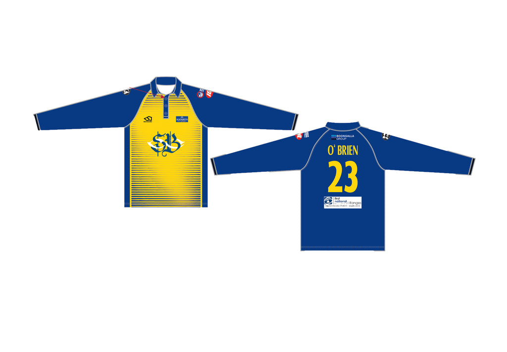 SOUTH BELGRAVE CC MEN'S WHITE BALL PLAYING SHIRT LONG SLEEVE DI-10811