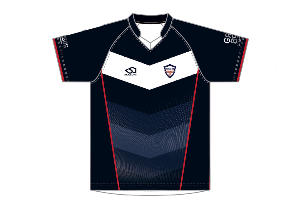 DONCASTER CC JUNIOR COLOURED PLAYING SHIRT SHORT SLEEVE DI-12594