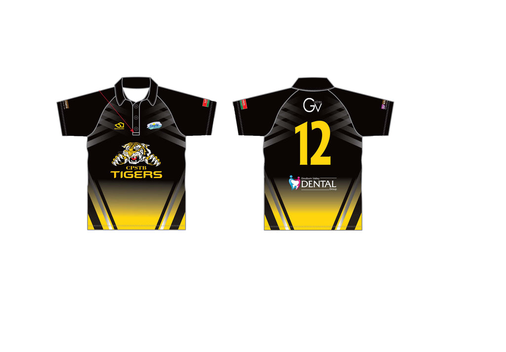 CPSTBCC JUNIOR WHITE BALL PLAYING SHIRT SHORT SLEEVE (SENIOR SIZING) DI-12723