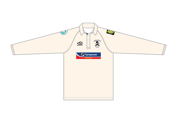 (U18) PORT FAIRY CC MEN'S RED BALL PLAYING SHIRT LONG SLEEVE DI-13995