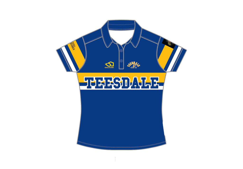 TEESDALE CC  WOMEN'S WHITE BALL PLAYING SHIRT SHORT SLEEVE DI-14001