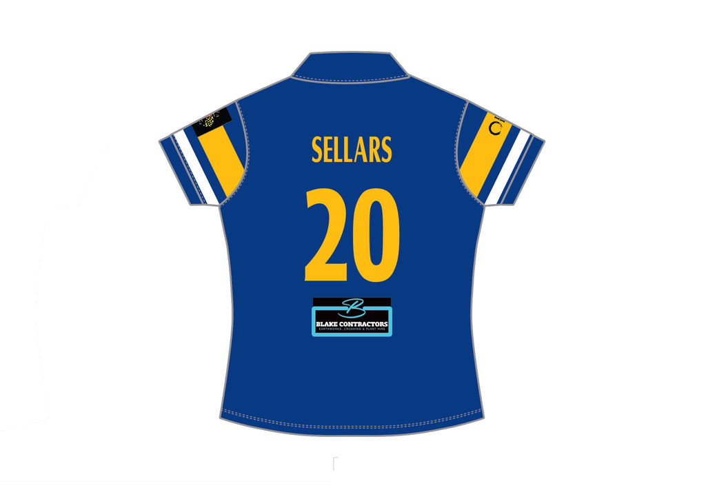 TEESDALE CC  WOMEN'S WHITE BALL PLAYING SHIRT SHORT SLEEVE DI-14001