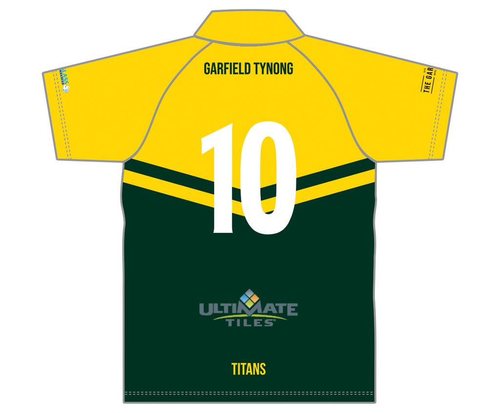 GARFIELD-TYNONG CC MEN'S WHITE BALL PLAYING SHIRT SHORT SLEEVE DI-14088