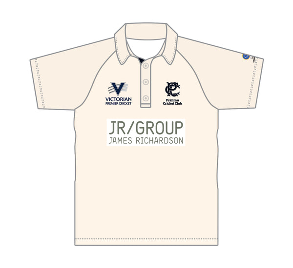 PRAHRAN CC MEN'S CREAM PLAYING SHIRT SHORT SLEEVE DI-14654