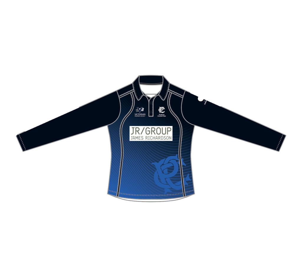 PRAHRAN CC WOMEN'S COLOURED PLAYING SHIRT LONG SLEEVE DI-14665