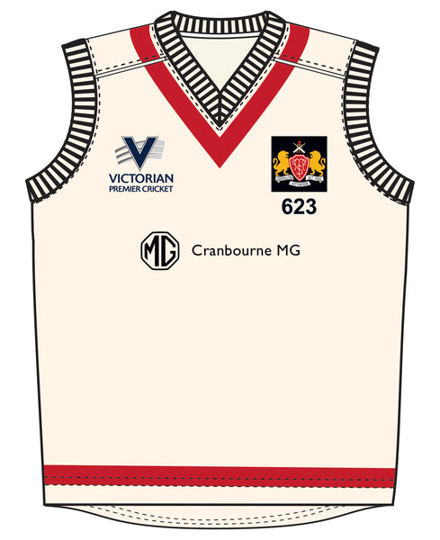CASEY SOUTH MELBOURNE CC FIRST XI - RED BALL PLAYING VEST DI-14684