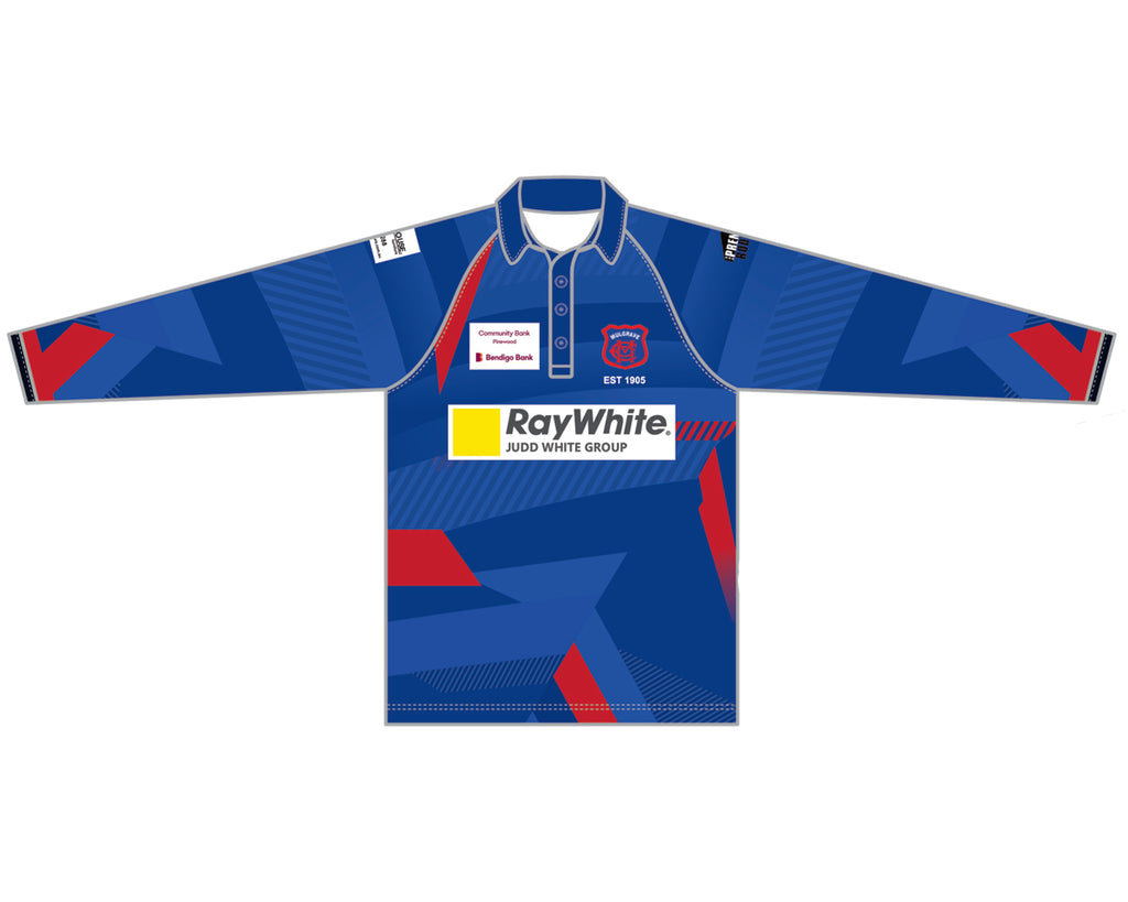 MULGRAVE CC SENIOR WHITE BALL PLAYING SHIRT L/S DI-14709