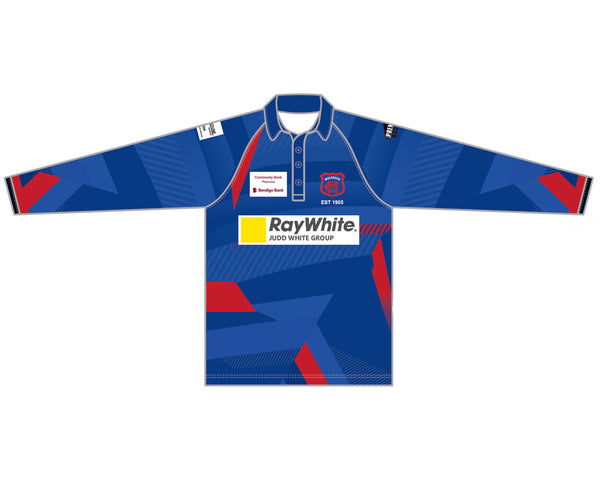 MULGRAVE CC SENIOR WHITE BALL PLAYING SHIRT L/S DI-14709