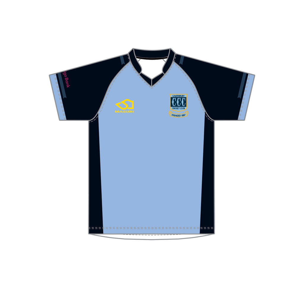 CANTERBURY CC JUNIOR WHITE BALL PLAYING SHIRT S/S DI-14106