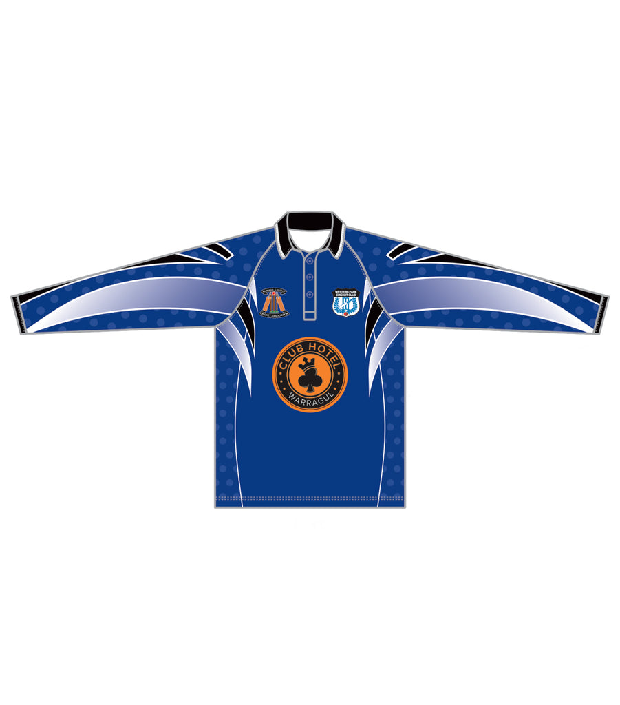 WESTERN PARK CC MEN'S WHITE BALL PLAYING SHIRT LONG SLEEVE DI-14749