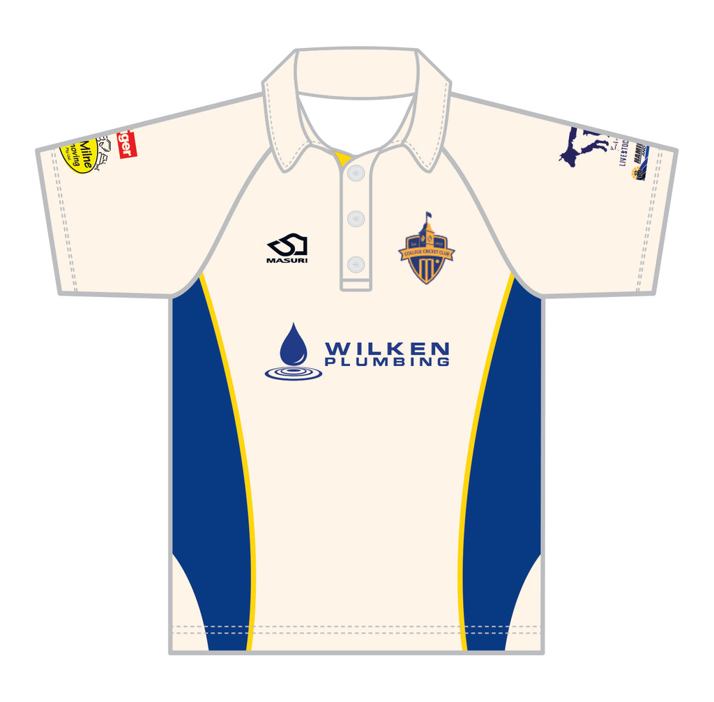 College CC Men's Red Ball Playing Shirt Short Sleeve DI-14803