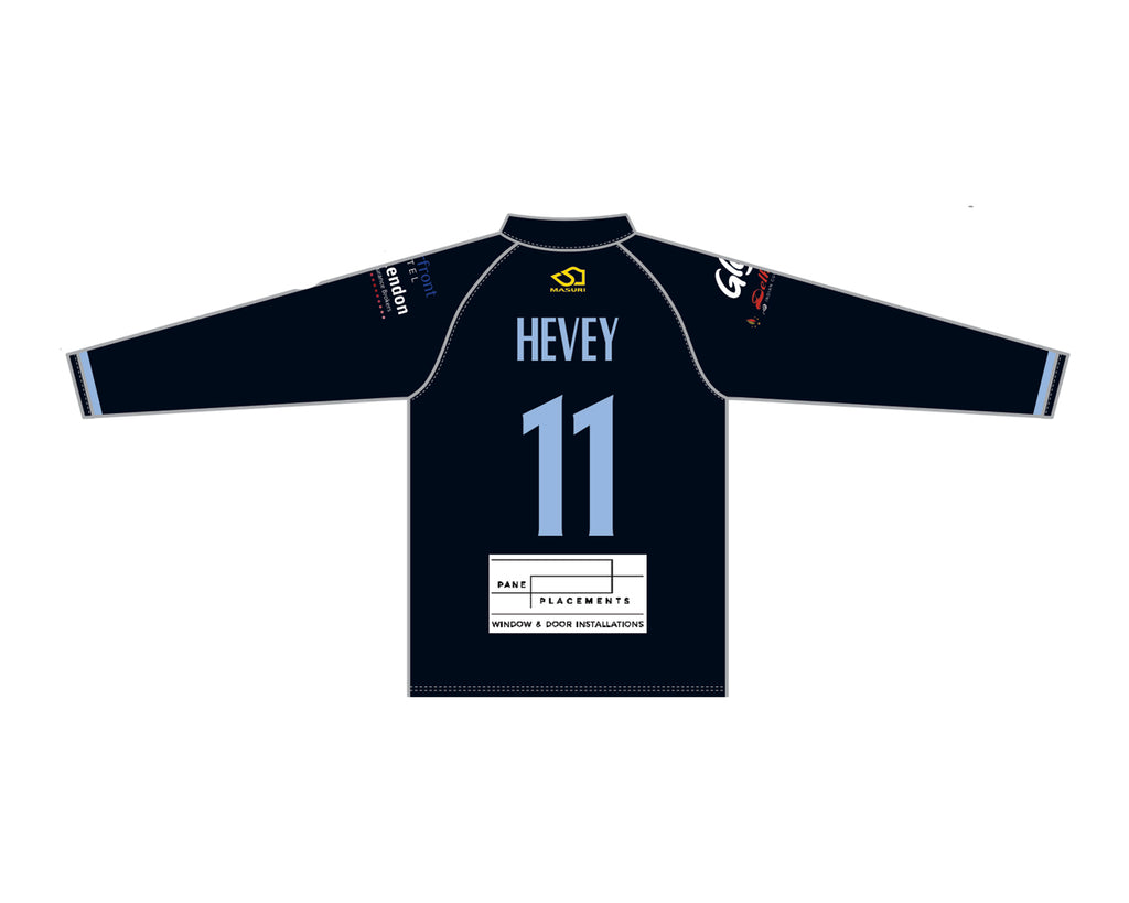 Blackmans Bay District CC Men's White Ball Playing Shirt Long Sleeve DI-14957