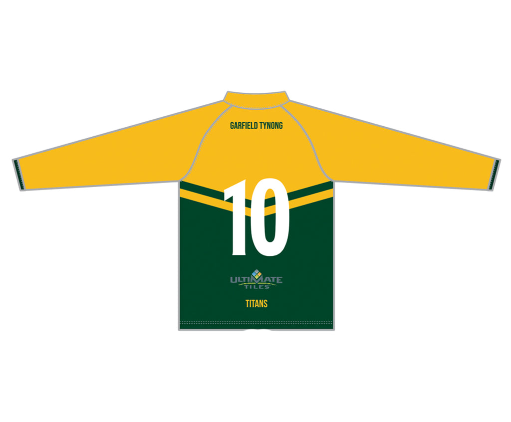 GARFIELD-TYNONG CC JUNIOR WHITE BALL PLAYING SHIRT LONG SLEEVE DI-15190