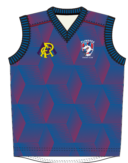FLINDERS CC Men's White Ball Playing Vest DI-15827
