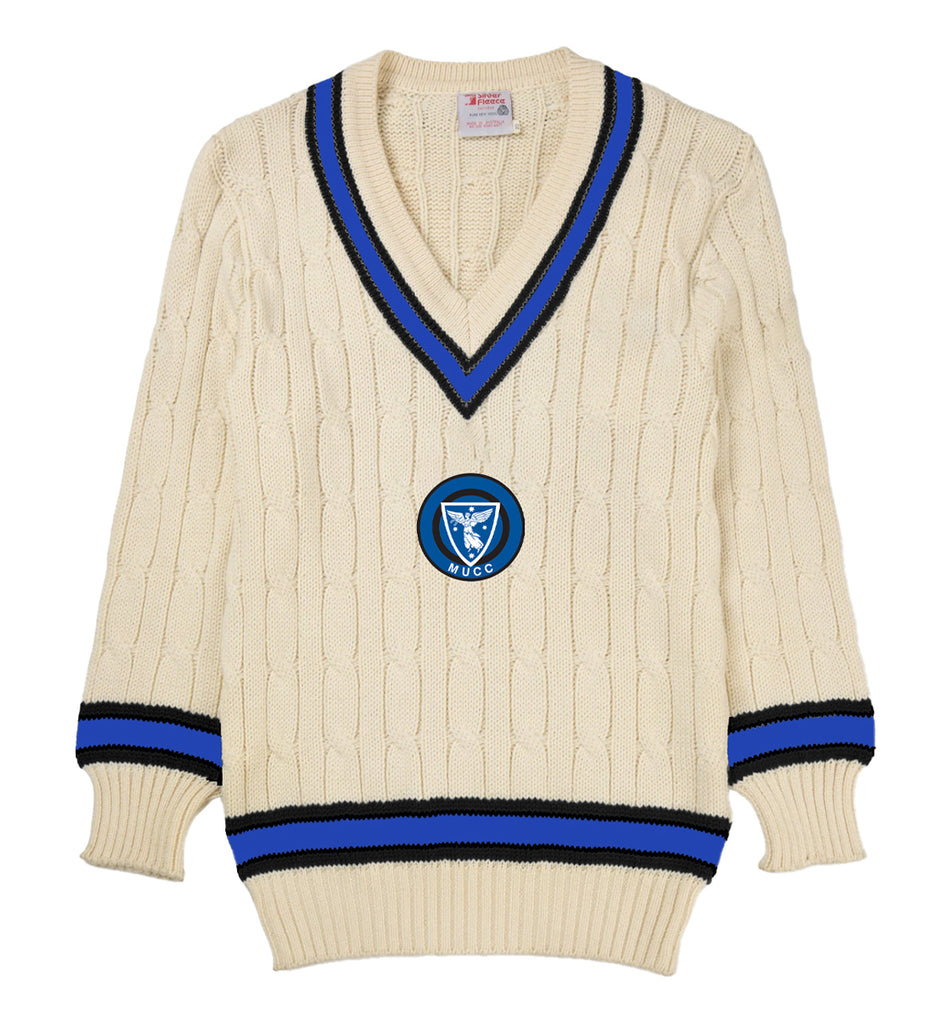 MELBOURNE UNIVERSITY CC L/S WOOLEN JUMPER (SILVERFLEECE)