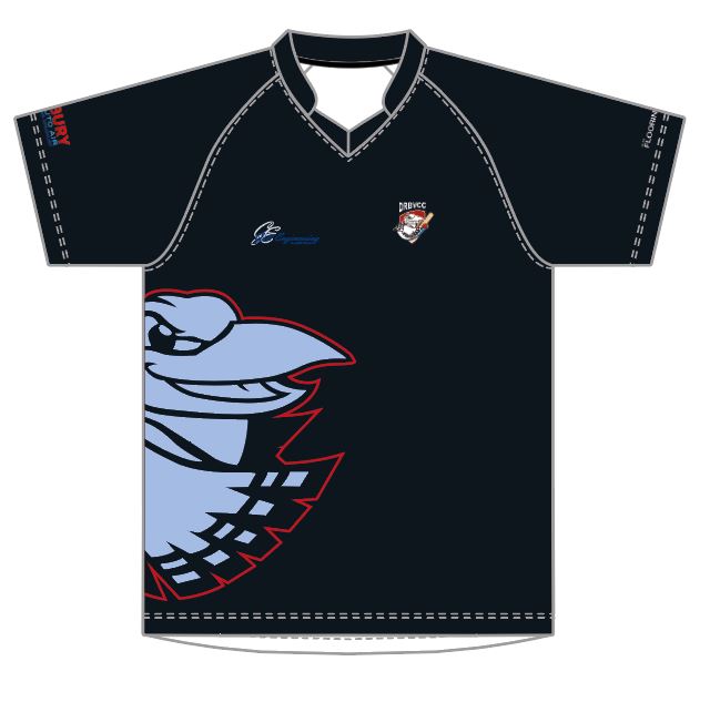 DRBVCC MEN'S WHITE BALL PLAYING SHIRT SHORT SLEEVE DI-10243