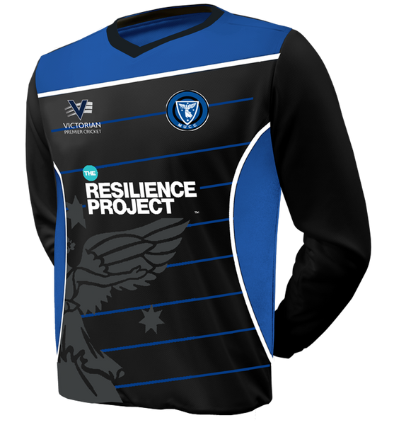 MELBOURNE UNIVERSITY CC UNISEX L/S WHITE BALL PLAYING JUMPER DI-08533